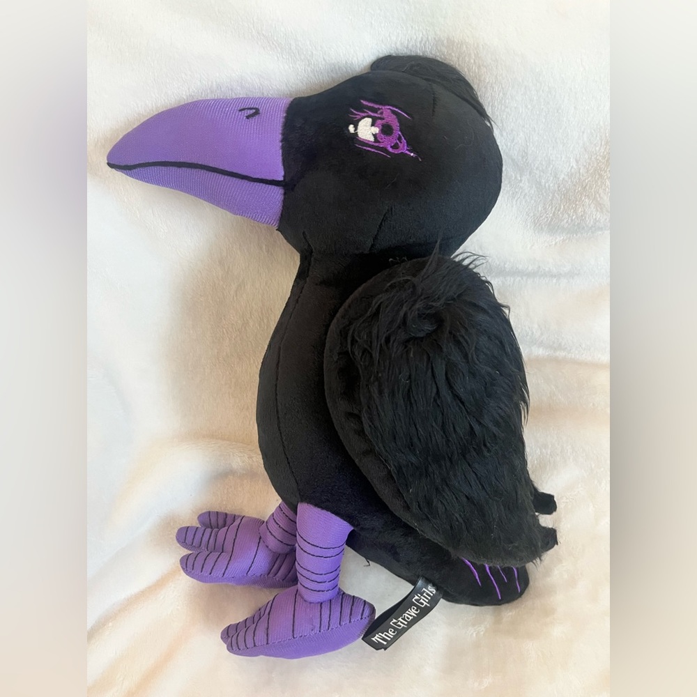 New The Grave Girls: eathered Familiar Raven Plushie